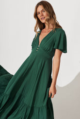 Green Nevada Maxi Outfit
